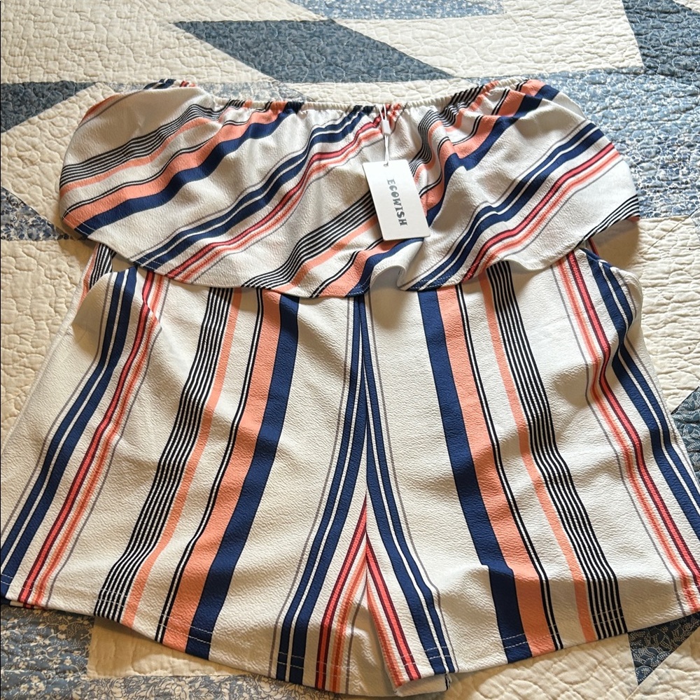 Striped romper